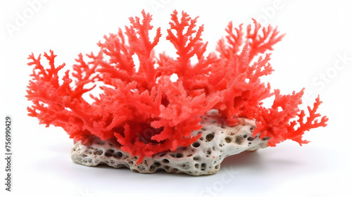 beautiful coral on white background
