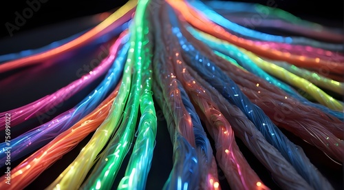 luminous fiber optic cables