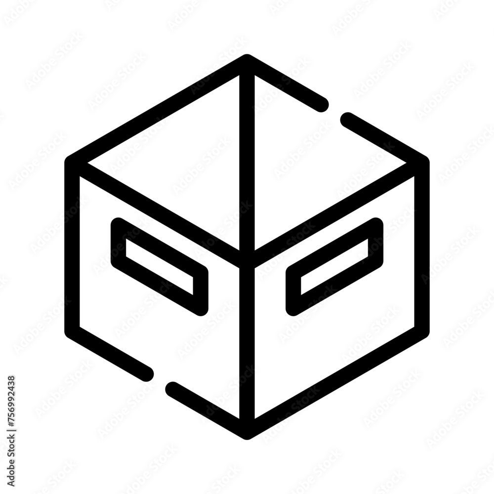 box line icon box line icon