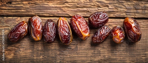 Dried date fruits from palm tree