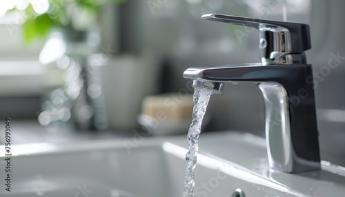 Excessive use of water in household tasks such as leaving the chrome faucet running leads to wastefulness and misuse of water from bathroom stainless steel pillar