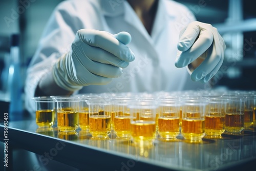 Urine analysis technology being used in a modern laboratory, demonstrating advancements in diagnostic capabilities and efficiency