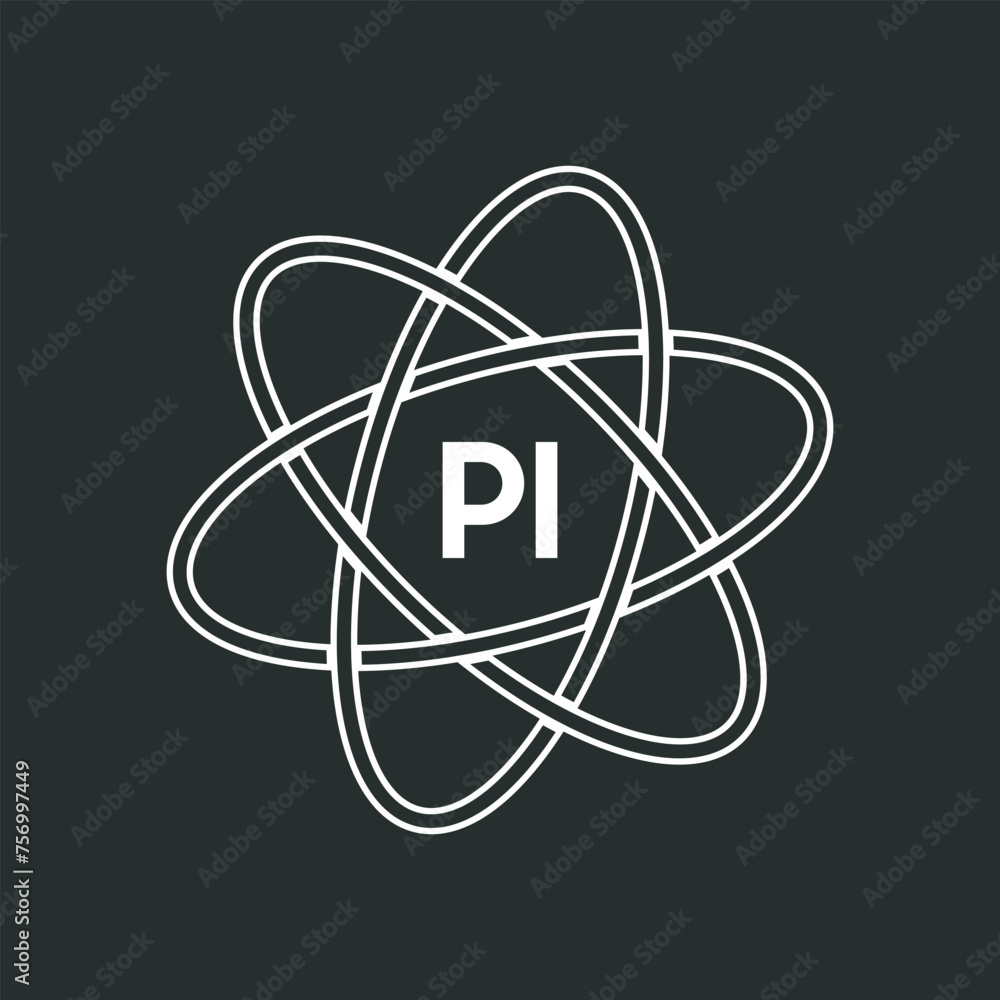 PI letter logo design on white background. PI logo. PI creative initials letter Monogram logo icon concept. PI letter design PI letter logo design on white background. PI logo. PI creative initials letter Monogram logo icon concept. PI letter design