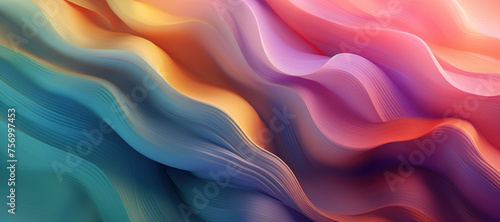 colorful wave pattern, gradation 140