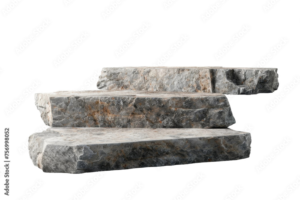 Flat realistic stone rock podium with a rugged texture, suitable for showcasing products with a natural and robust theme, cut out transparent background Flat realistic stone rock podium with a rugged texture, suitable for showcasing products with a natural and robust theme, cut out transparent background