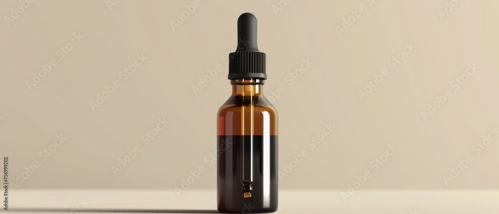Mock up of a dropper bottle Mock up of a dropper bottle