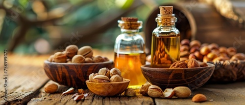 Oil and nuts from the argan tree