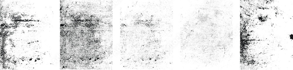 Grunge Urban Backgrounds set.Texture Vector.Dust Overlay Distress Grain ,Simply Place illustration over any Object to Create grungy Effect .abstract,splattered , dirty, texture for your design.  - obrazy, fototapety, plakaty 