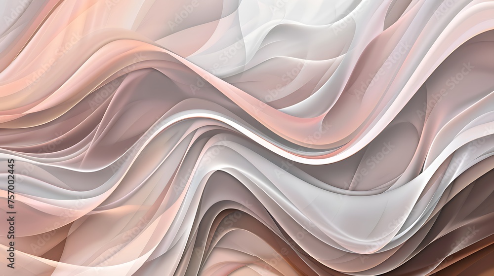 Obraz premium abstract background with elegant curvy waves, neutral tones