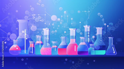 AI-driven drug discovery and development solid color background