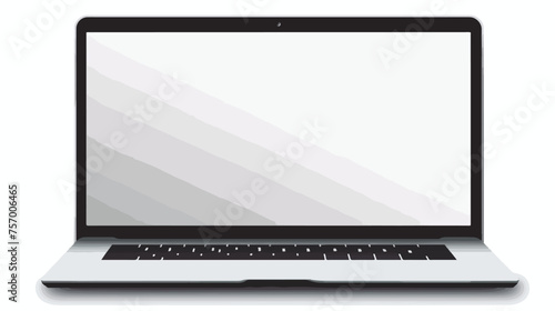 Generic laptop .. flat vector isolated on white background