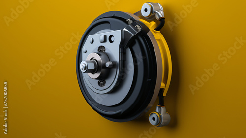 Anti-lock braking systems (ABS) solid color background