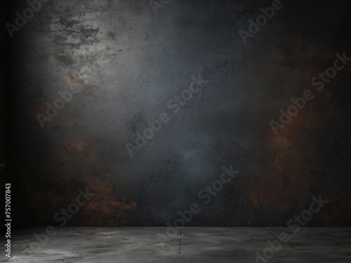 Textured dark charcoal grey background for food photography or simila.