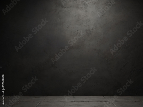 Textured dark charcoal grey background for food photography or simila. photo