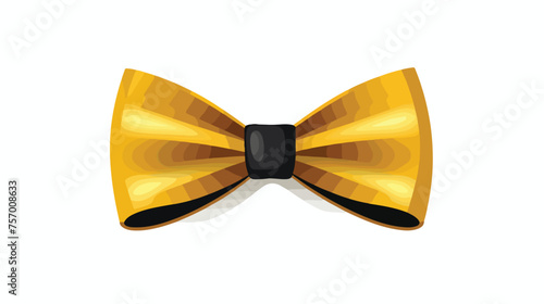 Illustration of bow tie icon on white background. 
