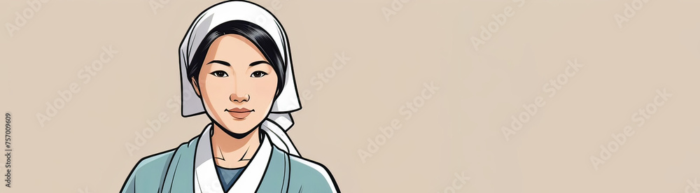 Animated cartoon of a happy woman wearing ear gestures and a smile with eyewear Animated cartoon of a happy woman wearing ear gestures and a smile with eyewear