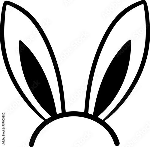 Rabbit ears, bunny, ears, Easter, illustration, decoration, cute, cartoon, headdress,
