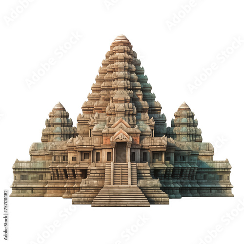 simple_building_angkor_watt_isolated_on_white