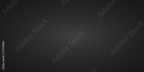 Black vertical carbon fiber seamless texture background vector illustration. Textile fabric, car tuning or cloth macro kevlar crisscross texture background. photo