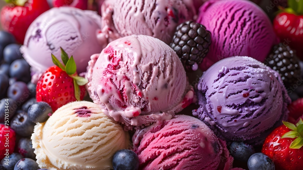 ice cream with fruits ice cream with fruits