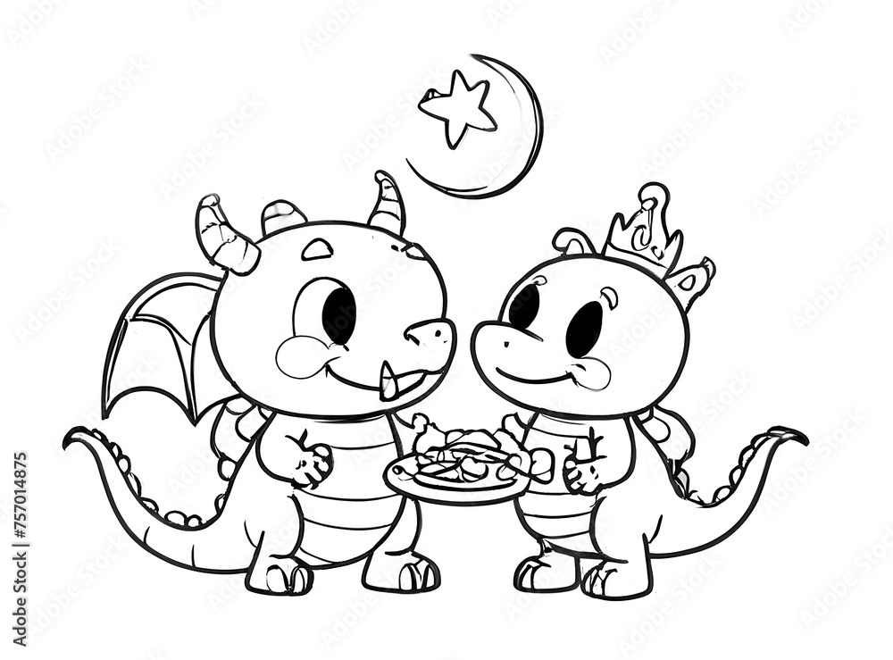 cute dino coloring page outline drawing cute dino coloring page outline drawing