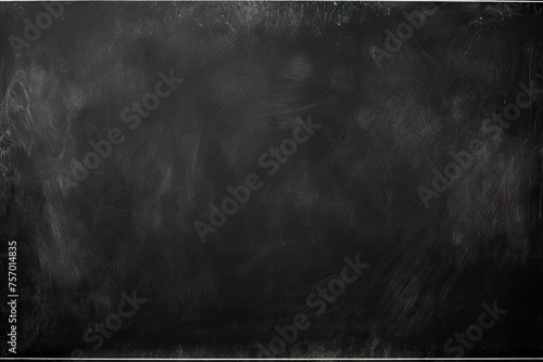 Abstract background of a black board with white chalk marks suitable for wallpaper or educational purposes