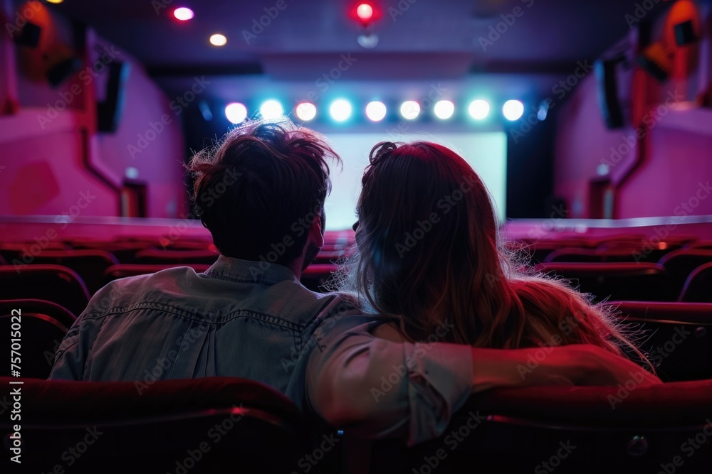 Couple in the cinema