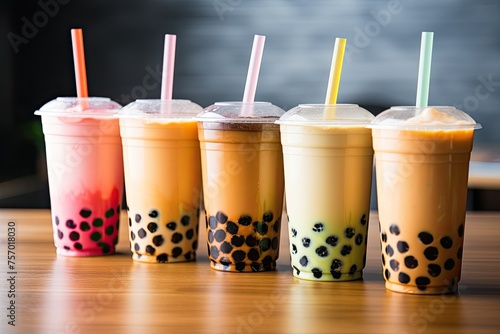 Boba or bubble tea is a popular drink that originated in Taiwan.