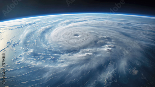 Hurricane  viewed from Space 