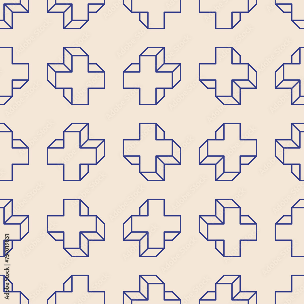 Trendy minimalist seamless pattern with abstract creative geometric composition Trendy minimalist seamless pattern with abstract creative geometric composition