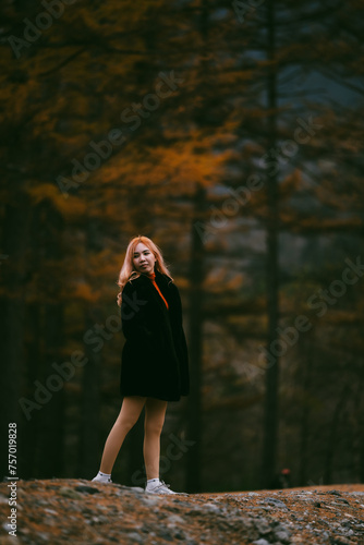 Asian woman person in natur...