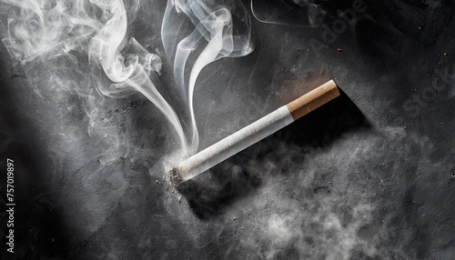 Smoking cigarettes taken against a dark background