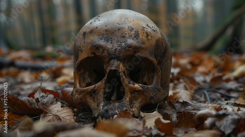 a skull in the woods © Media Srock
