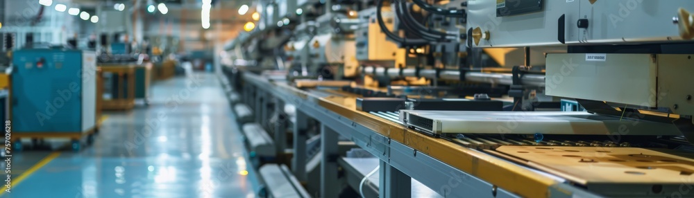 Detail-focused quality control in an electronics factory Detail-focused quality control in an electronics factory