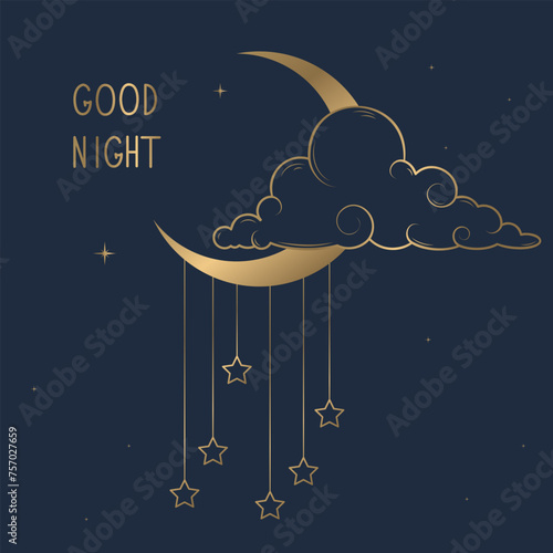 good night illustration