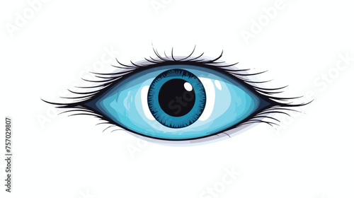 Eye vector icon flat vector