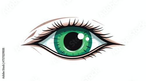 Eye vector icon flat vector