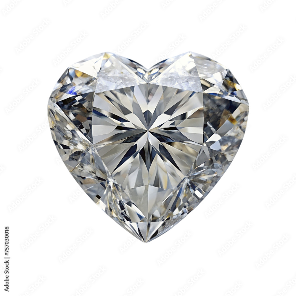 Diamond heart isolated on a transparent background. Diamond heart isolated on a transparent background.