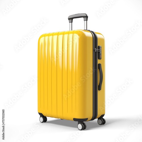 travel suitcase isolated on white