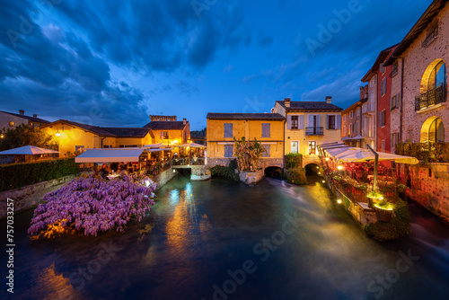 The beautiful village of Borghetto near Valeggio sul Mincio. Province of Verona, Veneto, Italy photo