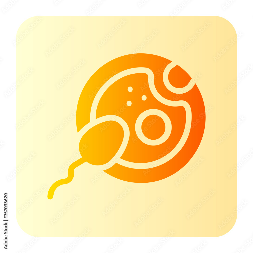 Obraz premium fertilization gradient icon