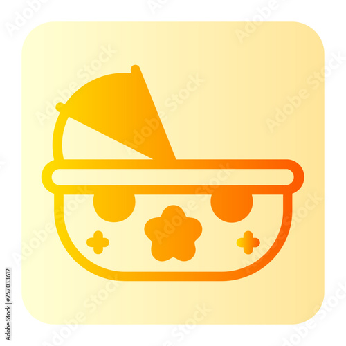 cradle gradient icon