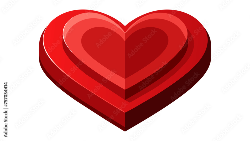 red heart isolated on white red heart isolated on white