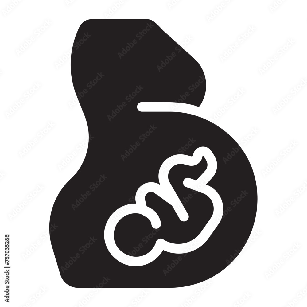pregnancy glyph icon pregnancy glyph icon