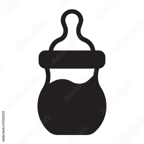 pacifier glyph icon