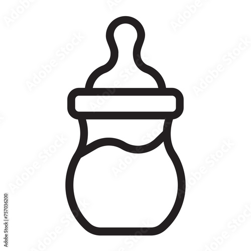 pacifier line icon