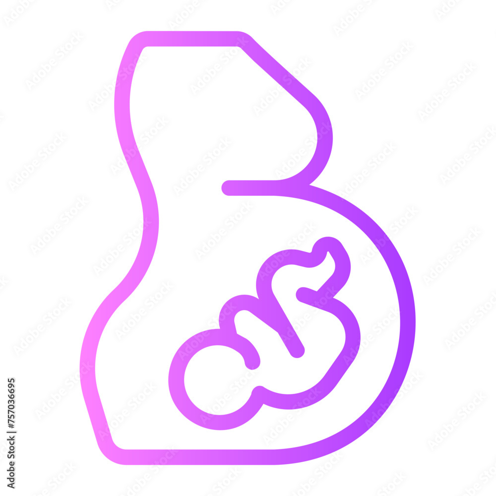 Obraz premium pregnancy gradient icon