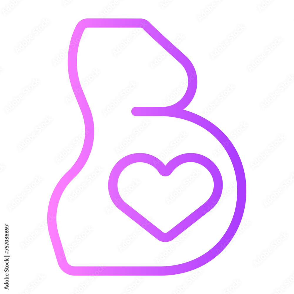 pregnancy gradient icon