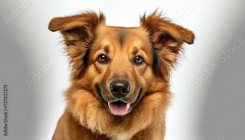 Canine Charm: Dog Pose Isolated on White Background © Afaq