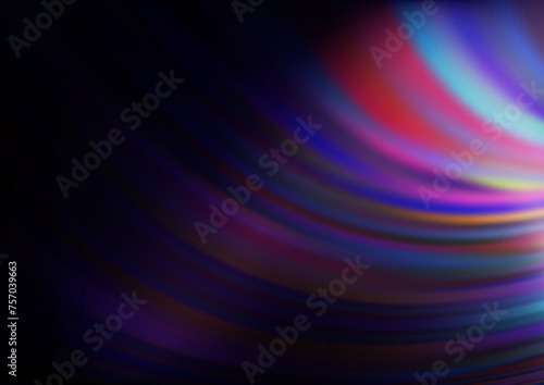 Dark Purple vector background with bent ribbons.